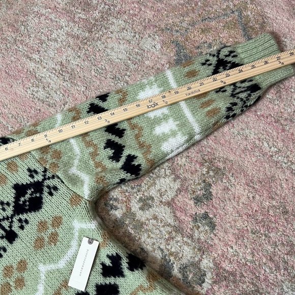 Anthropologie Fair Isle Turtleneck Tunic Sweater Size S NWT - Picture 9 of 11
